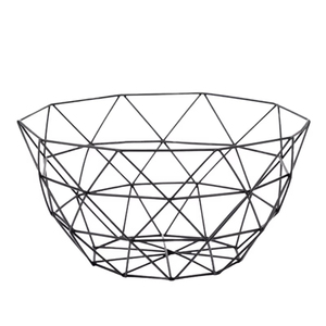 Vintage Antique Metal <b>Wire</b> Fruit <b>Basket</b> Modern Iron Hollow Storage Bowl for Kitchen Living Room and Decorative Bread Holder - Product Image 1