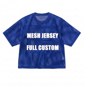Jersey de malla 100% poliéster de alta calidad, de secado rápido y con tecnología de absorción de humedad, estilo holgado para aficionados. - Product Image 1