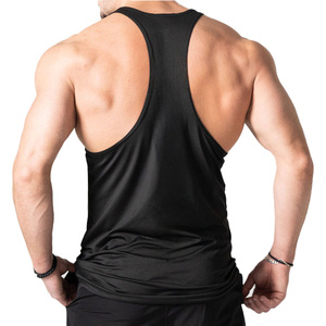 Wholesale OEM And ODM <b>Men</b> Stringer <b>Singlets</b> Custom Gym Tank Tops Sleeveless Fitness Training Apparel Private Label Supplier - Product Image 2