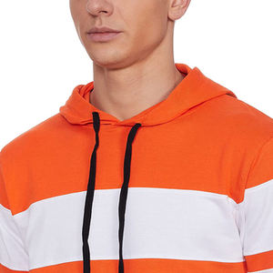 Sweat à capuche zippé pour homme, color block personnalisé, en molleton de coton, coupe oversize, avec poches, respirant, idéal pour l'hiver et le style décontracté - Product Image 3