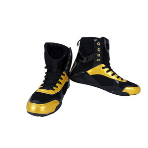 Zapatos de Boxeo con Logotipo Personalizado, Cierre de Velcro, Cuero Premium, Suela Resistente, Ligeros y Transpirables para Entrenamiento en Interiores - Product Image 1