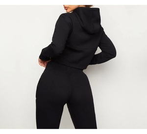 Ensemble de survêtement de sport pour femmes, nouveau design, vêtements de sport pour la salle de sport, unisexe, hiver, grande taille, avec logo personnalisé pour femmes - Product Image 5