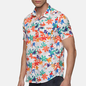 Camisas de Playa Duraderas de Secado Rápido para Hombre, Hechas de Poliéster Transpirable, Camisas Tropicales de Verano para Vacaciones - Product Image 2