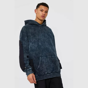Vente en gros de sweats à capuche vintage rétro de qualité supérieure, lourds, unis, 430 GSM, 100% coton, mode Y2K, surdimensionnés - Product Image 1