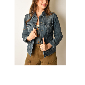 2025 Autumn New Style Ripped Blue Jean Stretch <b>Denim</b> <b>Jacket</b> Female Hooded Quilted <b>Crop</b> Jeans <b>Jacket</b> for Women - Product Image 4