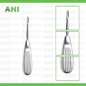 เครื่องถอนรากฟันไฮลิน ทวิสต์ 3 มม. แบบแมนนวล ทำจากสแตนเลสสตีล พร้อมปลายสีน้ำเงิน ได้รับการรับรองมาตรฐาน CE ระดับ I ด้ามจับออกแบบตามหลักสรีรศาสตร์สำหรับทันตกรรม รุ่น AHI AHI-6101 - Product Image 2