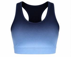 Women's Ombre Gradient <b>Racerback</b> Seamless Eco-Friendly Sports Bra High for Workout Yoga Gym Fitness Activewear Crop <b>Top</b> - Product Image 4