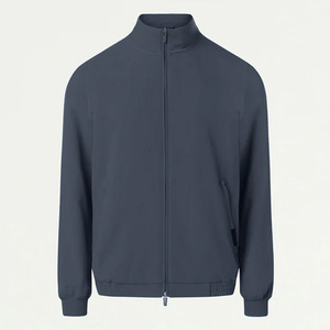 Chaqueta Médica Azul Marino para Hombre, con Cierre Completo, Tejida en Poliéster, Uniforme para Trabajadores de la Salud - Product Image 2