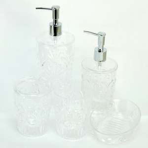 [Holar] Vasos de Acrílico Plástico de 12 Onzas Hechos en Taiwán con Diseño de Cuatro Flores para Baño y Hogar - Product Image 5