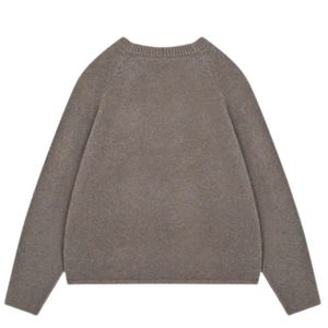 Sudadera con Capucha de Punto Bouclé Marrón, Cómoda, Suave, Informal, para Hombre y Mujer, Estilo Relajado y Moderno - Product Image 2