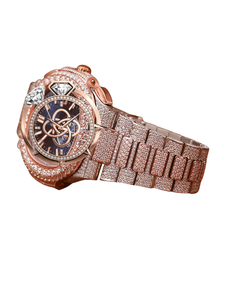 OEM ODM Custom Moissanite <b>Diamond</b> <b>Watch</b> Men Full Pave VVS Stone Wristwatch - Product Image 3