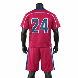 Conjunto de camiseta y pantalones cortos de lacrosse personalizados al por mayor, que absorben la humedad, ligeros, para entrenamiento y partidos, uniforme de marca privada - Product Image 2