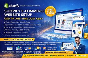 Servicio de Lanzamiento de Tiendas en Shopify, Listo para Vender, Optimizado para Móviles y SEO - Product Image 1