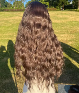 Wavy <b>Curly</b> HD Lace Frontal <b>Wig</b> Dark Brown Virgin Human <b>Hair</b> Unit Wholesale Ready To Wear Glueless <b>Wig</b> - Product Image 2