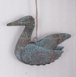 Ornement fait main en forme de canard Ornements décoratifs de lanternes en fer et d'ornements décoratifs de lanterne de festival d'or et d'argent - Product Image 4