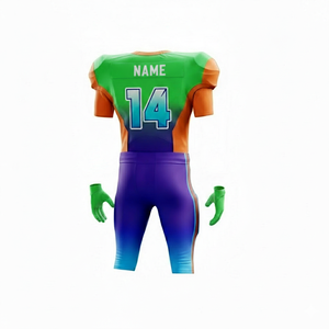 Uniforme de Fútbol Americano Personalizado al por Mayor 2026 |   Camiseta Deportiva Unisex de Manga Corta y Transpirable |   Color del Logotipo OEM de Fábrica - Product Image 4