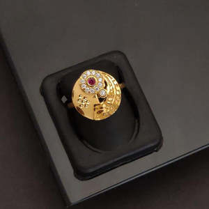 Gold Plated Austrian Stone <b>Fine</b> <b>Ring</b> for Women Elegant Fashion Jewelry for Wedding Party and Everyday Wear - Product Image 1