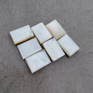 Cabujón de Nácar Blanco Natural, Forma Rectangular, Parte Posterior Plana, Calibrado, Grado AAA, para Joyería - Product Image 2
