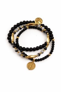 Bohemian Handmade Eco-Friendly Beaded <b>Bracelets</b> Set with Imitation Pearl <b>Shell</b> Gold Plated Charms Women's Jewelry for Party Wear - Product Image 4