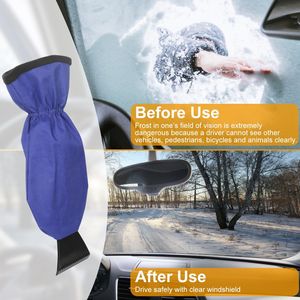 Guante Raspador de Nieve para Parabrisas de Coche, Forrado de Felpa, para Mantener el Calor y Eliminar el Hielo en Climas Invernales - Product Image 6