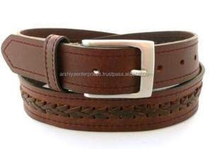 เข็มขัดหนังแท้ unisex สุดหรูใหม่งานแฮนด์เมดคุณภาพสูงเข็มขัดหนังแท้มีสไตล์ไม่ซ้ำใครโลโก้ตามสั่ง - Product Image 2