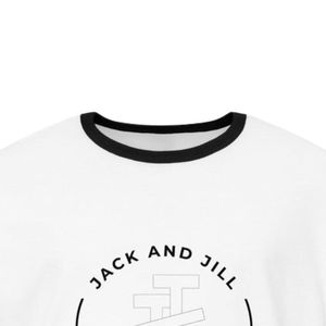 T-shirt unisexe Dad à col rond, blanc et noir, avec bordure contrastante, décontracté, pour tous les jours, doux, confortable, style rétro - Product Image 3