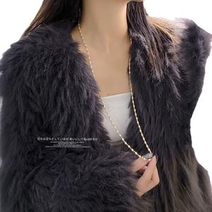 Collar de Perlas Blancas Doradas Naturales de 9-11 mm, Casi Perfectas, Cadena Explosiva para Suéter con Ligeras Imperfecciones para Piel de Bebé - Product Image 5