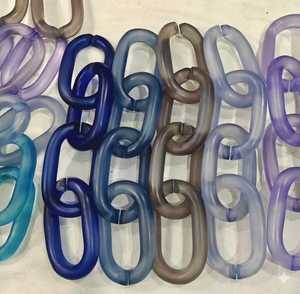 Crystal <b>Clear</b> & Color <b>Resin</b> Chain for Wall Decoration Trending Chain Links Beautiful Colorful Removable Chains for New Year - Product Image 2