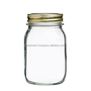 Más vendidos Plata 750 ml Vidrio Pickle Jar Contenedor de alimentos Conservación de la frescura Diseño multifunción Uso de cocina Hecho India - Product Image 2