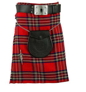 Kilt écossais traditionnel rouge à carreaux avec sporran, fournisseur du Pakistan, Cosh International - Product Image 2