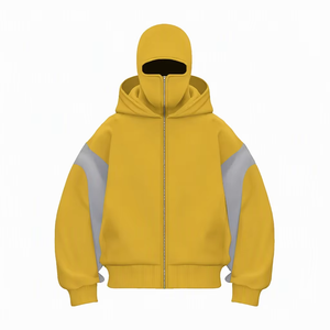 Sweat-shirt pour homme en molleton épais 100 % polyester, coupe oversize à épaules tombantes, personnalisable avec logo, en tissu French Terry - Product Image 2