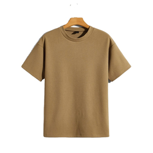 เสื้อยืดแขนสั้นผู้ชายผ้าฝ้าย 100% ระบายอากาศได้ดี ทรงหลวมใส่สบายสำหรับฤดูร้อน - ผ้าแคนวาสคุณภาพดี - Product Image 1