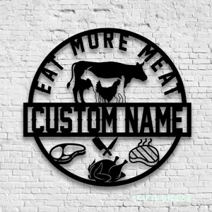 Personalized Butcher Shop Name Sign