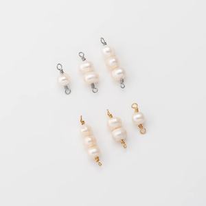 925 Sterling Silver Round Shape Natural Pearl Gemstone Handmade Designer Connector Charm For Women Wholesale Bulk Customized - Product Image 4