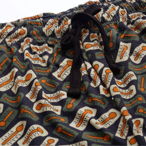 Shorts imprimés pour hommes en coton, taille mi-haute, fermeture élastique, décontractés, avec poches, respirants - Product Image 4