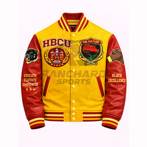 Chaqueta ligera para hombre estilo HBCU, cómoda y personalizada, chaqueta universitaria, chaqueta de colegio, chaqueta varsity hecha a medida. - Product Image 1