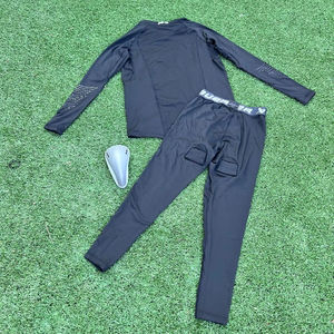 Conjunto de Ropa Interior Deportiva de Hockey Personalizada Gemini: Camiseta de Compresión Acolchada y Pantalones Deportivos con Protección - Ropa Deportiva Transpirable para Hombre - Product Image 1