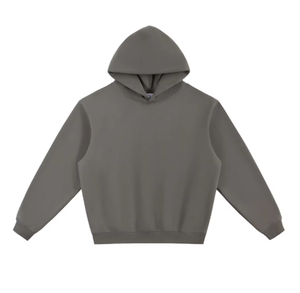 High Quality <b>Thick</b> Cotton Oversized Hoodie Unisex Blank <b>Fleece</b> Sweatshirt Custom Logo Boxy Pullover for Men and Women - Product Image 2