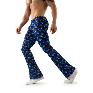Pantalones Acampanados de Lona con Estampado Personalizado para Hombre, Cierre con Cordón Ajustable, Ligeros, de Secado Rápido, Transpirables y Ecológicos - Product Image 5