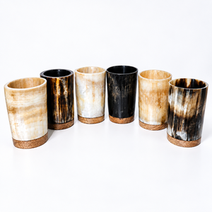 Vasos de Tequila Hechos a Mano con Cuerno de Búfalo, Ecológicos y Naturales, Mini Vasos de Cuerno para Beber de REHMAN CRAFT - Product Image 6