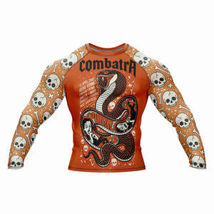New Fashion Customized BJJ Rash Guard Custom Design & Pattern MMA Rash Guard for Men - Product Image 1