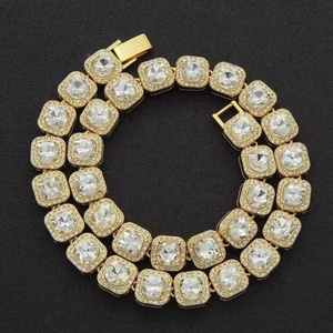 Cadena Cubana con Cierre Personalizado, Moissanita VVS, Plata de Ley 925, Certificación GRA, Joyería Hip Hop, Collar al por Mayor - Product Image 2