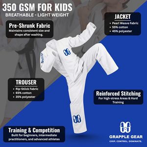 ชุดยิวยิตสู BJJ ผ้าฝ้ายน้ำหนักเบา ทอลายเพิร์ลวีฟ ออกแบบได้ตามสั่ง ระบายอากาศได้ดี ทนทาน เหมาะสำหรับการฝึกซ้อม สำหรับผู้ชายและผู้หญิง - Product Image 2