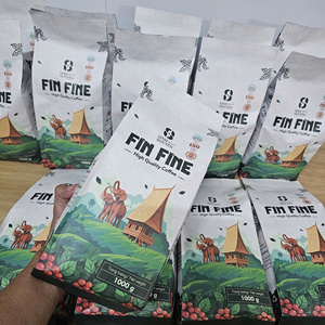 กาแฟโรบัสต้าคั่วเข้ม รสช็อกโกแลตเข้มข้น บรรจุถุง 1 กก. ขายส่ง โรงงาน OEM เวียดนาม - Product Image 2