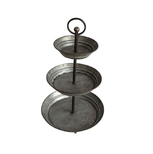 Nouvel Arrivage Présentoir à Gâteaux Vintage à 3 Niveaux en Fer Galvanisé pour Mariages et Anniversaires, Fourniture de Fête Ronde en Fer, Taille et Forme Personnalisables - Product Image 6
