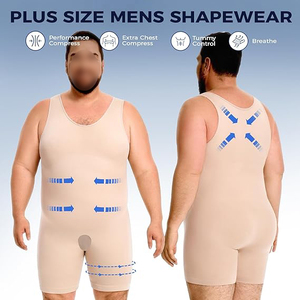 Compression Jumpsuit Unisex High Elastic Antibacterial Breathable Seamless Quick Dry Spandex/Nylon Stand Collar Full <b>Body</b> Sports - Product Image 4