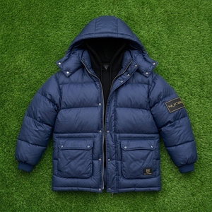MA-ATTEN <b>Men's</b> Navy Blue Puffer Jacket Hooded Down Filled Windproof <b>Waterproof</b> <b>Winter</b> Casual <b>Coat</b> with Zipper Closure and Pocket - Product Image 6