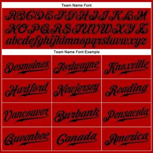 Camiseta de Fútbol Personalizada Roja y Negra, Auténtica, de Manga Corta, Uniforme de Equipo Cosido, Transpirable, de Poliéster, con Botones - Product Image 6