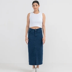 Jupes en jean pour filles et femmes, style américain rétro, jupes décontractées amples et droites pour femmes, collection automne 2026 - Product Image 1