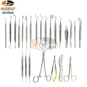 ชุดเครื่องมือผ่าตัดปริทันต์แบบแมนนวลคุณภาพพรีเมียมสำหรับขายส่ง ครบชุด 24 ชิ้น ประกอบด้วยคีมถอนฟันและกรรไกร - Product Image 2